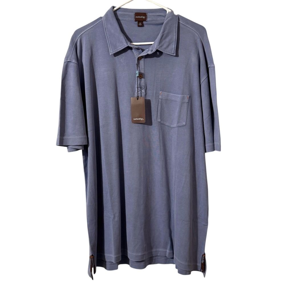 NWT Silk Cotton Anthology Polo Shirt Top Mens XL SEE DESCRIPTION Preppy Academia